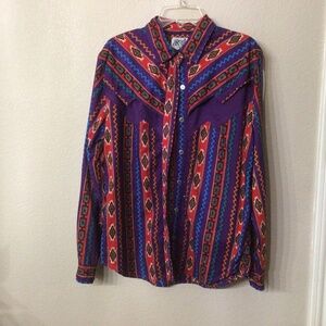 Vintage 80’s Rodeo Western Wear western shirt for women. Size M excellent shape